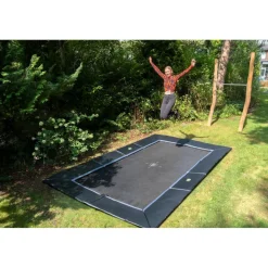 Exit - Trampolín deportivo de suelo Dynamic 275 x 458 negro