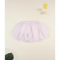 Falda de tul rosa niña