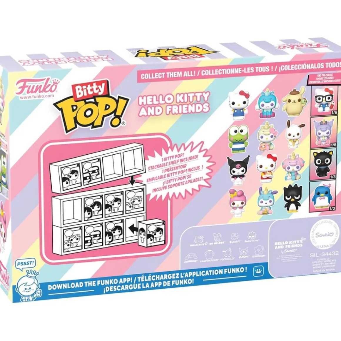 Funko Bitty Pop! - Hello Kitty - Pack 4 figuras (Varios modelos)
