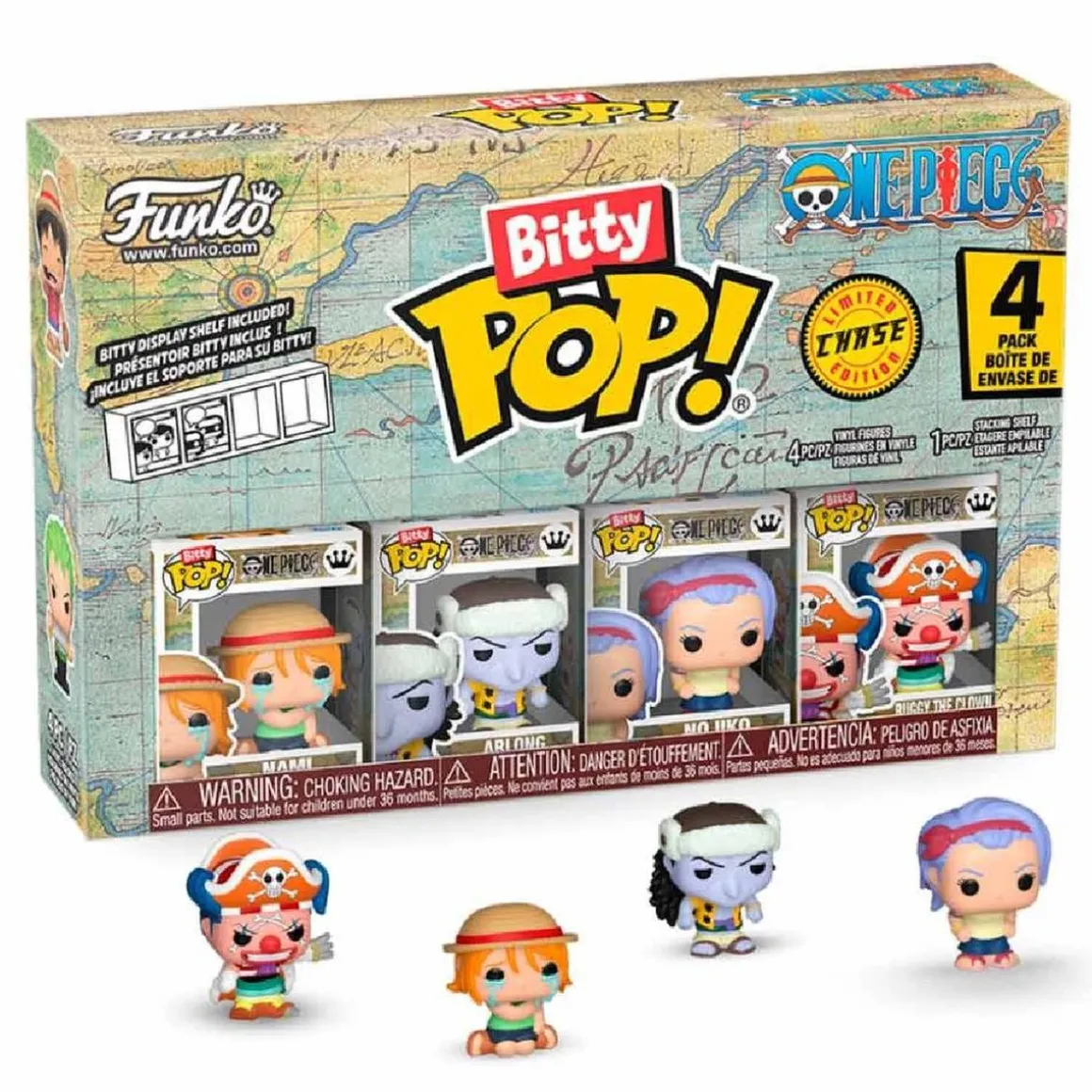 Funko Bitty Pop! - One Piece - Pack 4 figuras (Varios modelos)