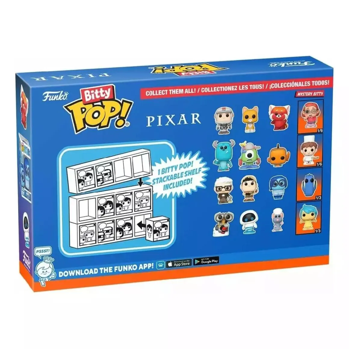 Funko Bitty Pop! - Pixar - Pack 4 figuras (varios modelos)