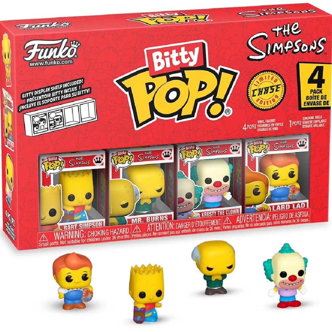 Funko Bitty Pop! - The Simpsons - Pack de 4 Figuras (Varios Modelos)