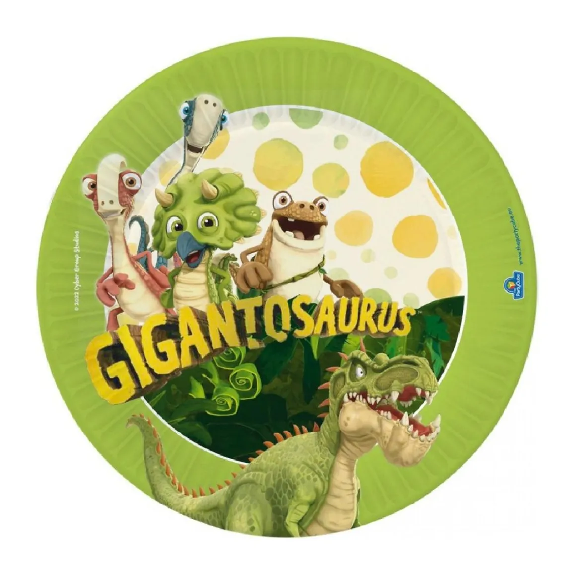Gigantosaurus - 8 Platos de Cartón 18 cm