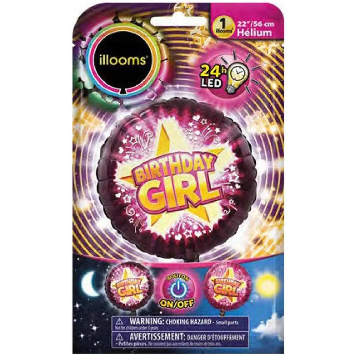 Globo luz LED - Birthday Girl
