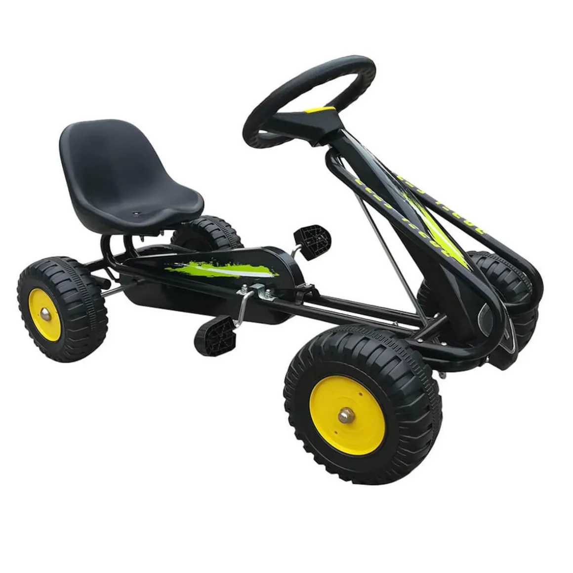 Go Kart Coche a pedales amarillo
