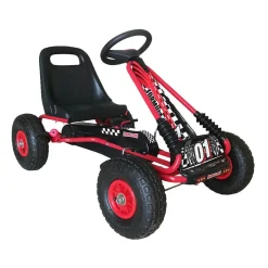 Go Kart Coche a pedales rojo