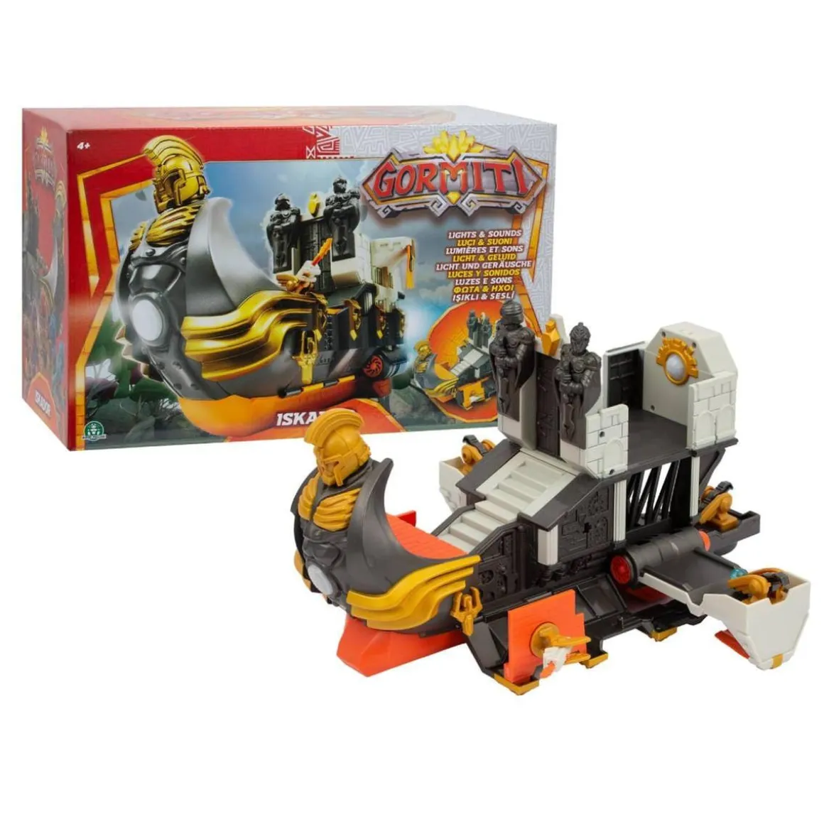 Gormiti - Playset Barco Iskador S3 luces y sonidos