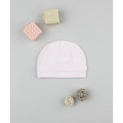 Gorro rosa modelo cuculo para niña