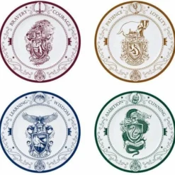 Harry Potter-Set de 4 platos casas Hogwarts