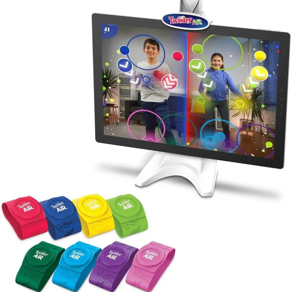 Hasbro - Juego de mesa Twister Air con aplicación