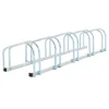 Homcom - Aparcamiento para 5 bicicletas Plata