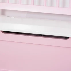 Homcom - Baúl para juguetes Madera Rosa