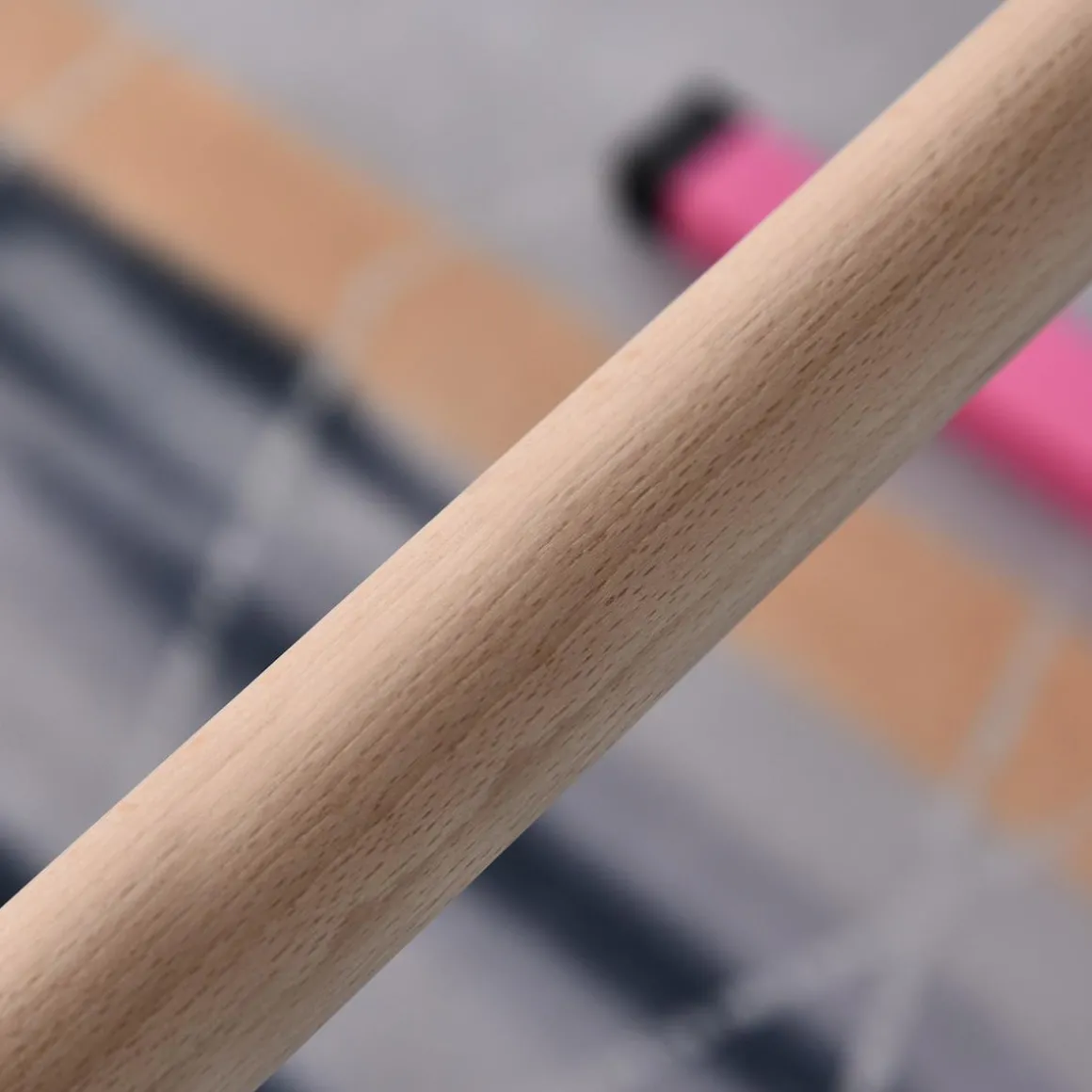 Homcom - Barra de gimnasia con altura ajustable Rosa