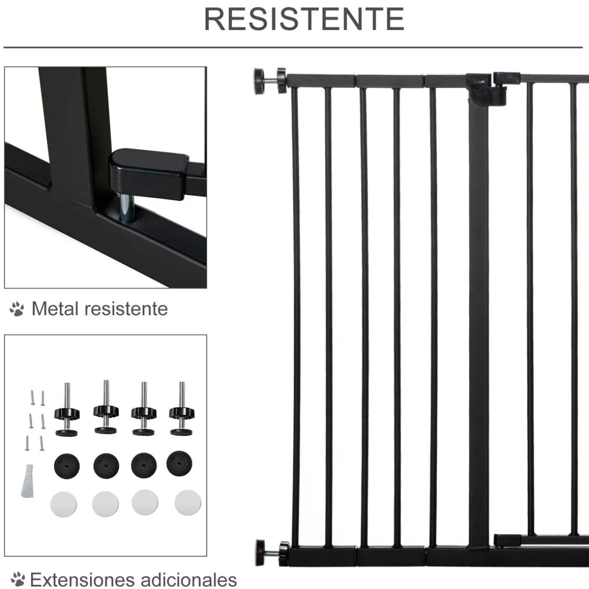 Homcom - Barrera seguridad para mascotas