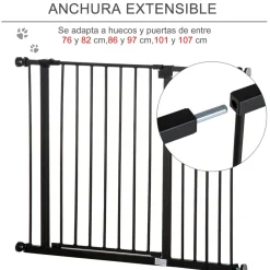 Homcom - Barrera seguridad para mascotas