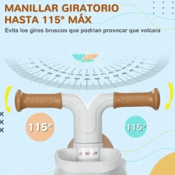 Homcom - Bicicleta equilibrio sin pedales 4 ruedas