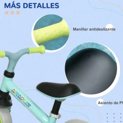 Homcom - Bicicleta Equilibrio ajustable Azul