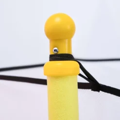 Homcom - Cama elástica con red de seguridad azul