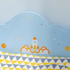 Homcom - Cama infantil espacio Azul
