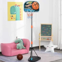 Homcom - Canasta con soporte ajustable