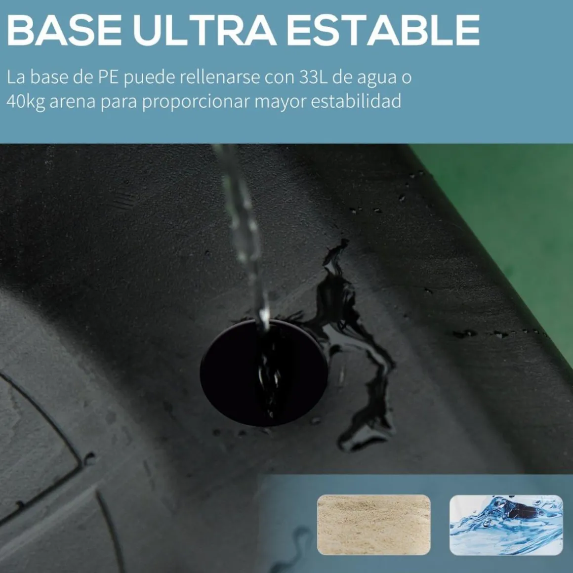 Homcom - Canasta de baloncesto de pie ajustable de 295-261 cm