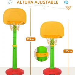 Homcom - Canasta de baloncesto infantil