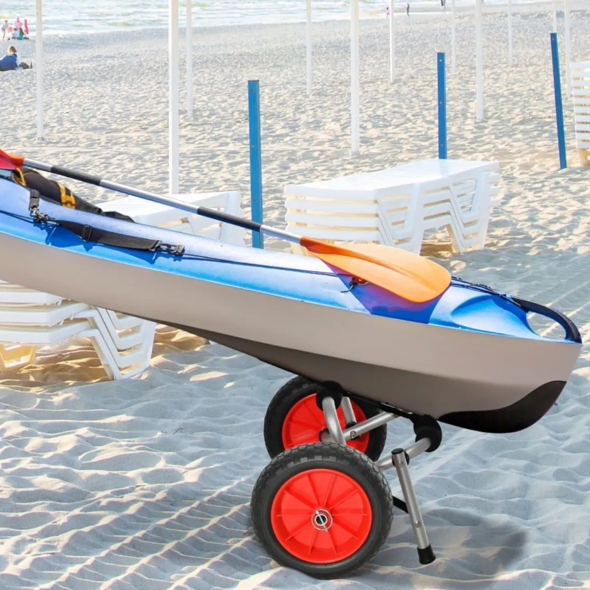 Homcom - Carro de transporte Kayak