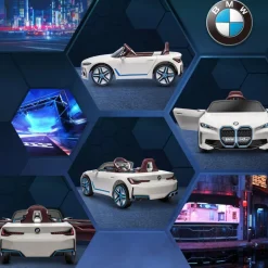Homcom - Coche elécrico BMW i4 Blanco