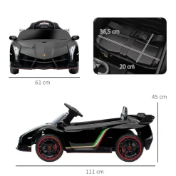 Homcom - Coche elécrico Lamborghini Veneno