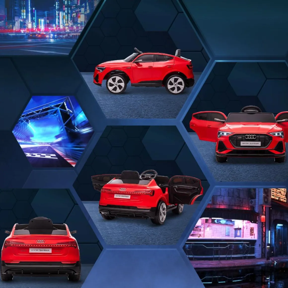 Homcom - Coche eléctrico Audi e-tron