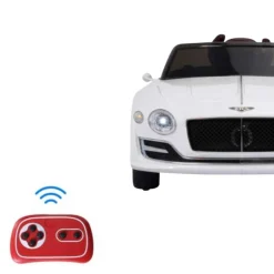 Homcom - Coche Eléctrico Bentley GT Blanco con control remoto