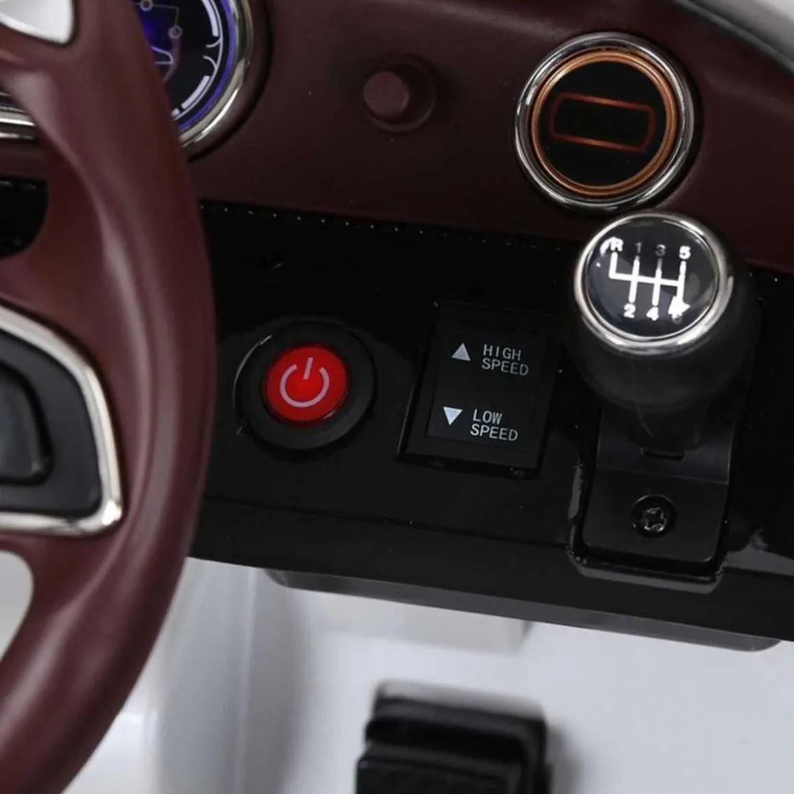 Homcom - Coche Eléctrico Bentley GT Blanco con control remoto