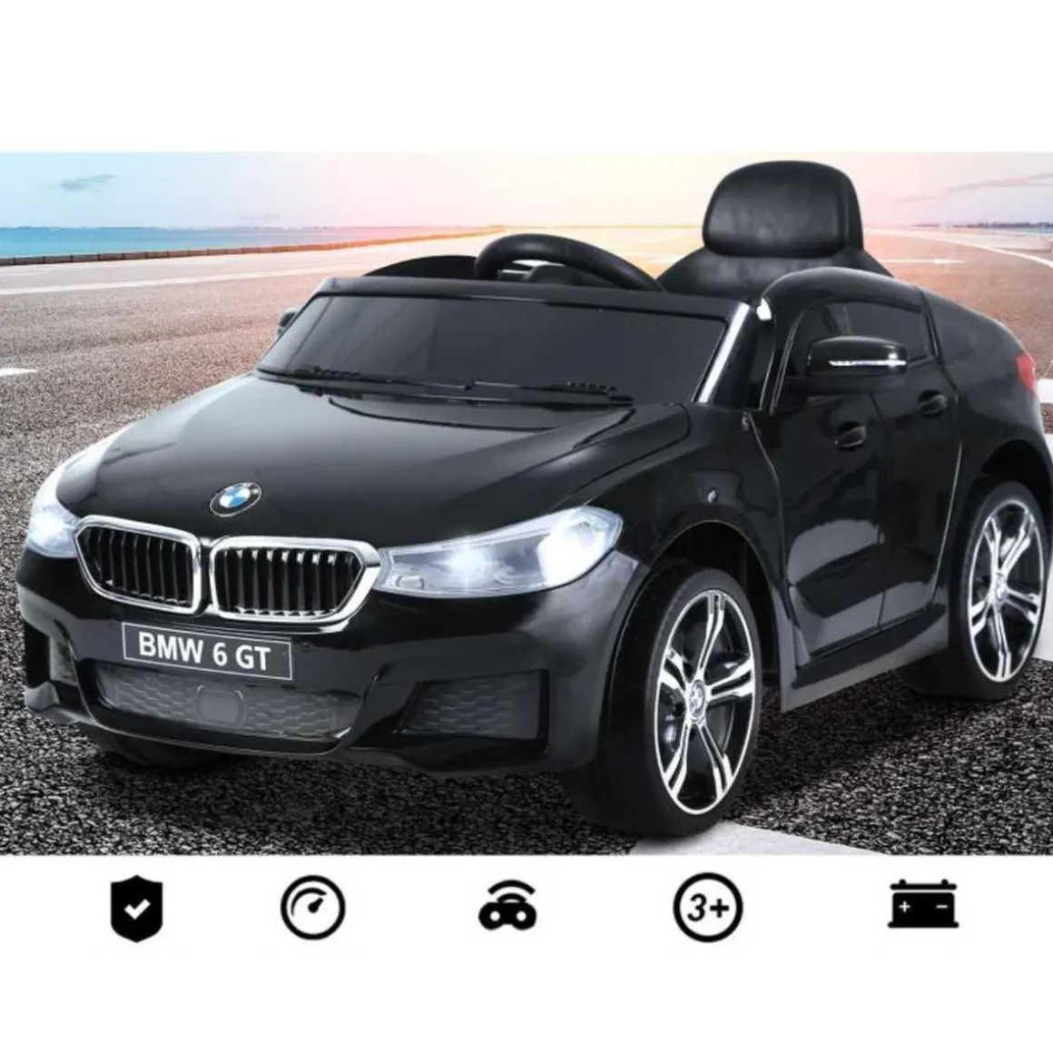 Homcom - Coche Eléctrico Infantil BMW 6GT HomCom