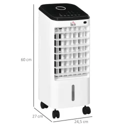 Homcom - Enfriador de Aire Portátil 3,5L