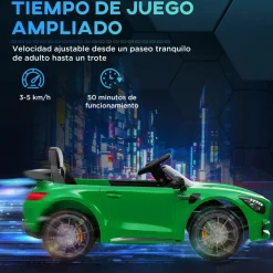 Homcom - Mercedes Benz AMG GTR eléctrico Verde con mando