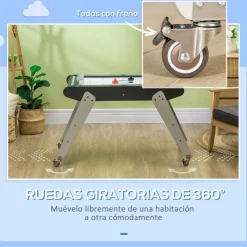 Homcom - Mesa multijuegos 6 en 1