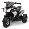 Homcom - Moto eléctrica batería 3 ruedas Trimoto Negro y Blanco