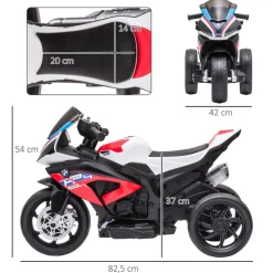 Homcom - Moto eléctrica BMW HP4 roja