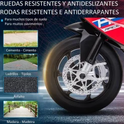 Homcom - Moto eléctrica BMW HP4 roja