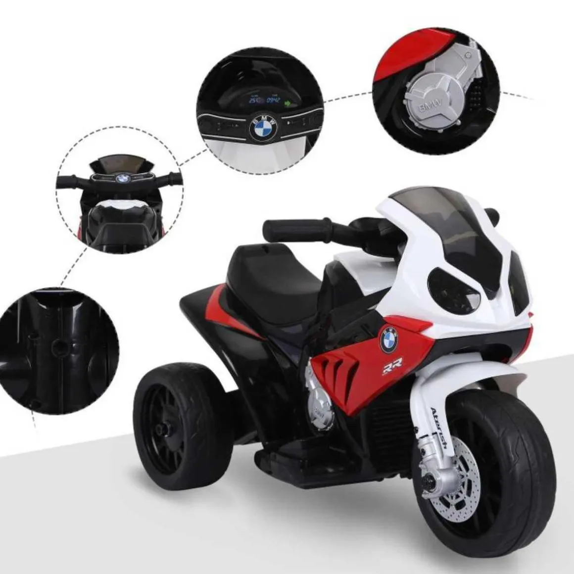 Homcom - Moto Eléctrica BMW S1000RR Rojo HomCom