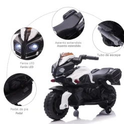 Homcom - Moto eléctrica infantil