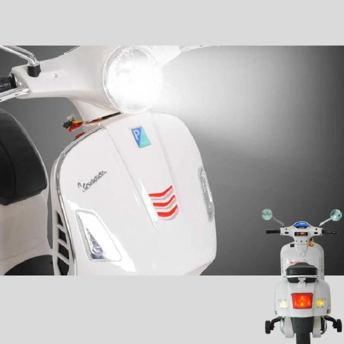 Homcom - Moto Eléctrica Infantil Blanco HomCom