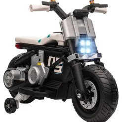 Homcom - Moto eléctriva 6V blanco/negro