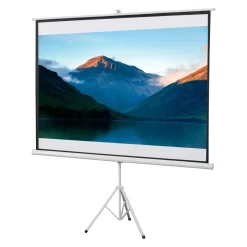 Homcom - Pantalla de proyección 100'' con soporte Blanco