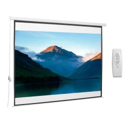 Homcom - Pantalla de proyección motorizada 120''con mando