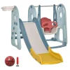 Homcom - Parque infantil de actividades 3 en 1