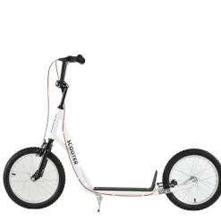 Homcom - Patinete Ajustable Para Niños Blanco HomCom
