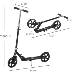 Homcom - Patinete Infantil Plegable HomCom