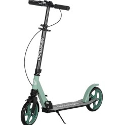 Homcom - Patinete plegable aluminio verde mint