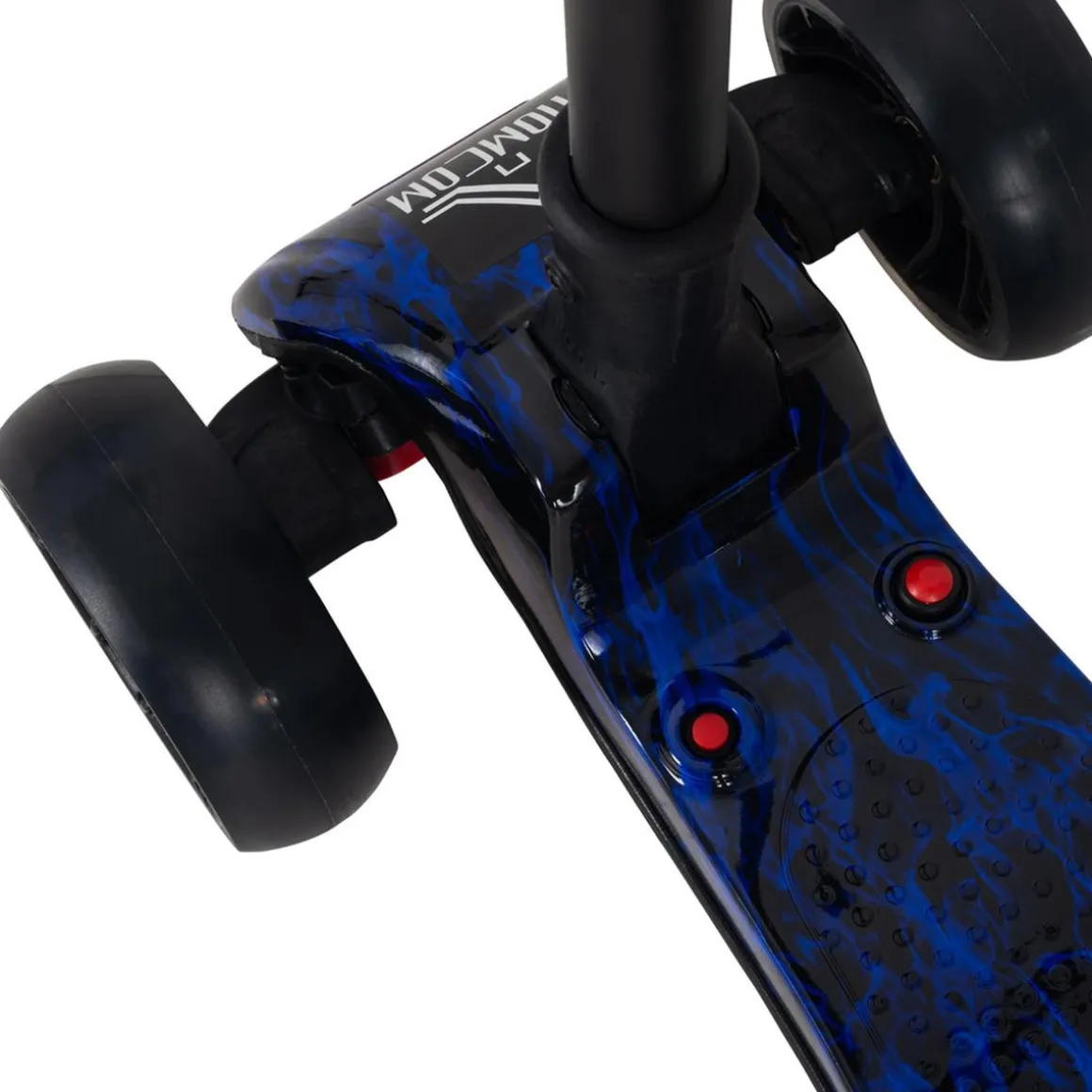 Homcom - Patinete scooter Azul con efectos de luz y sonido